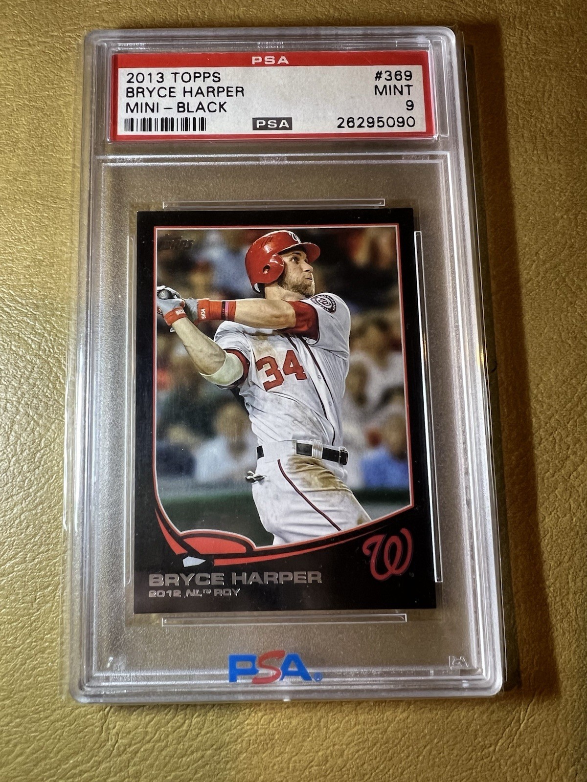 2013 Topps Mini Black Bryce Harper #369 #5/5  Psa 9 Pop 1 No 10's