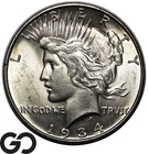 1934-D Peace Dollar, Nice Mint Luster, BU++ Silver $
