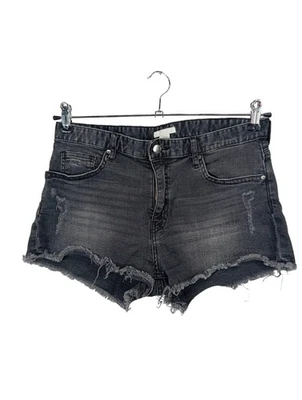 H&M Short en jean Dames Pantalon court T EU 40 noir style mode des rues - Photo 1/4