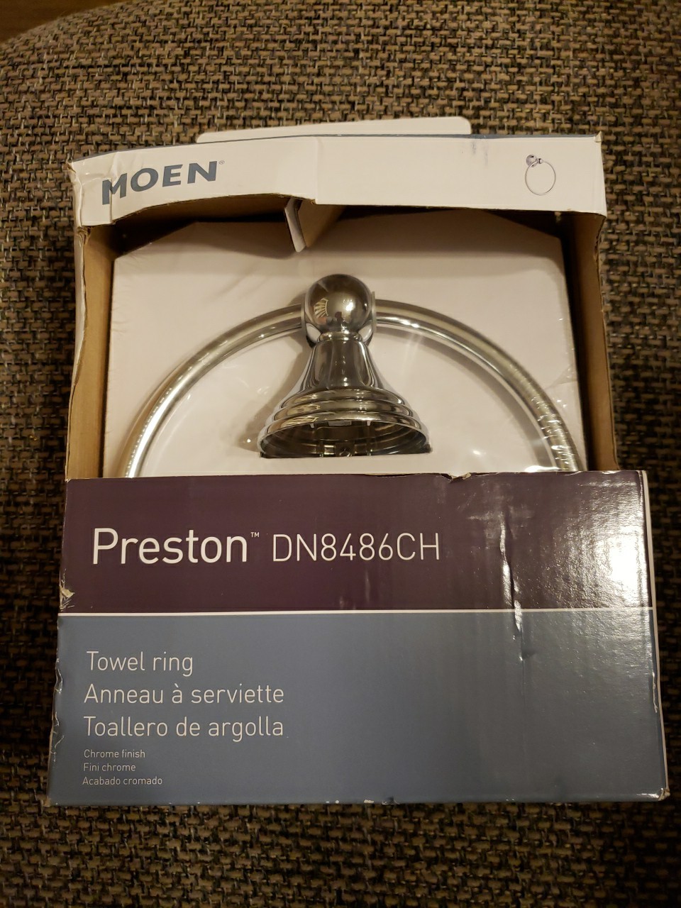 Ring In Chrome Dn8486ch New Box Wear