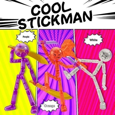 Stick Figure Action Toy Multi Jointed Model Assembled Movable Creative Gift