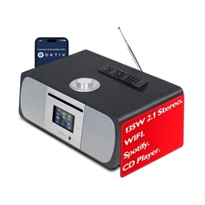 Lemega M5P Upgrade Internet Radio with CD Player, Powerful 2.1 Stereo System,...