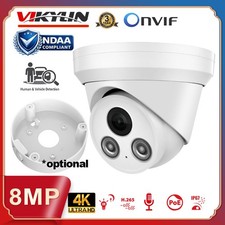 Vikylin 4K 8MP POE Camera Audio IR Home Outdoor Indoor Onvif RTSP Ethernet Lot