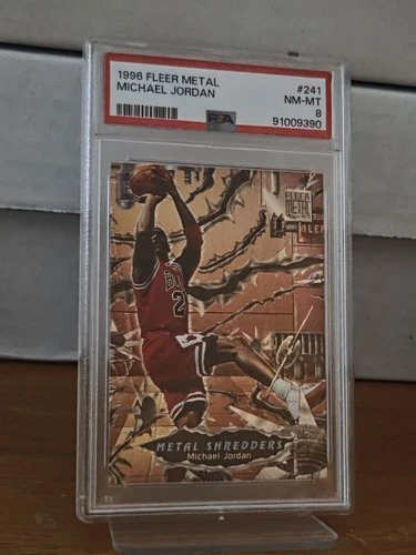 1996 FLEER METAL PSA 8 MICHAEL JORDAN CARD #241