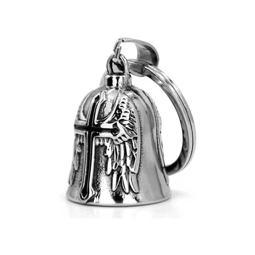 3D Design Motorcycle Guardian Bell Necklace Retro Evil Spirit Trap Bell Men - Photo 19/20
