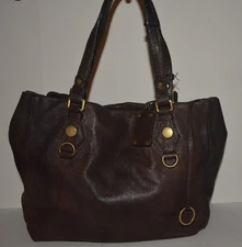 14 Marc by Marc Jacobs large brown leather double handle hobo bag - workwear