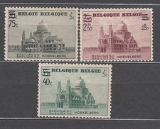 Belgium - Mail 1938 Yvert 481/3 ** MNH Basilica Of Koekelberg