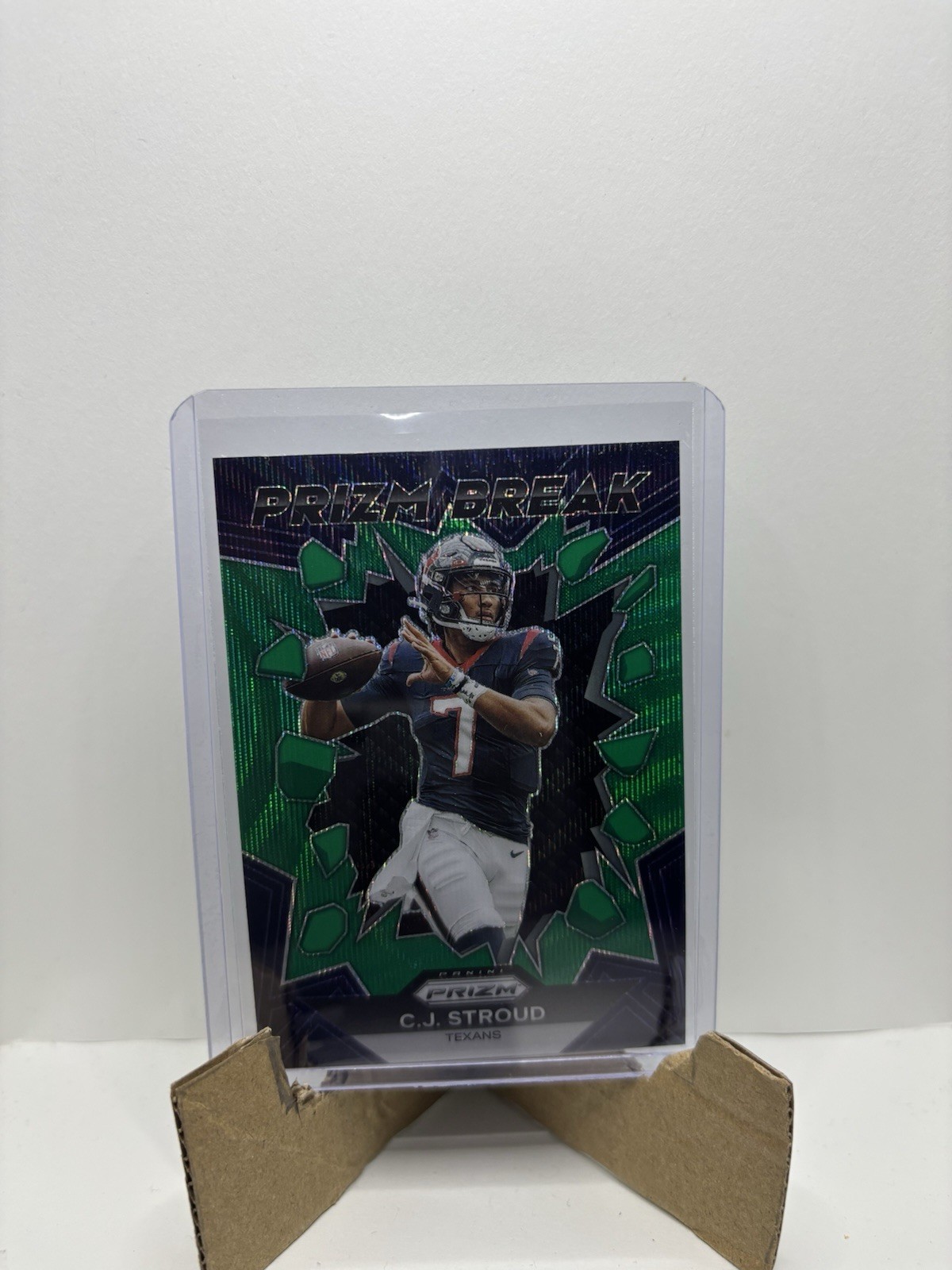 2023 Panini Prizm - Prizm Break C.J. Stroud #PB-6 Green Wave Prizm (RC)