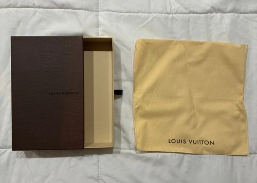 Louis Vuitton Empty Drawer Gift Box and Dust Bag 8.5 Inch x 5.5 Inch x 1.75 Inch