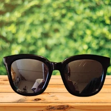 Auth GENTLE MONSTER Sunglasses Black/Gold Metal/Plastic 