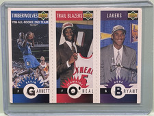 1996 Upper Deck Collector's Choice Garnett, O’Neal, Bryant #M139, M158, M129