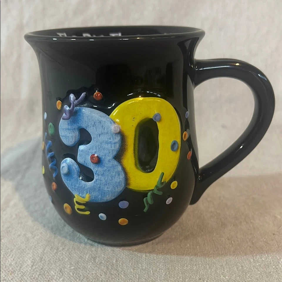 Taza 30 cumpleaños Russ Berrie colorida 30 cumpleaños Foto 2 de 4