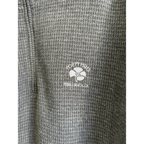 Carnoustie Golf Pullover Mens Size Medium Cotton Black Grey - Picture 2 of 6