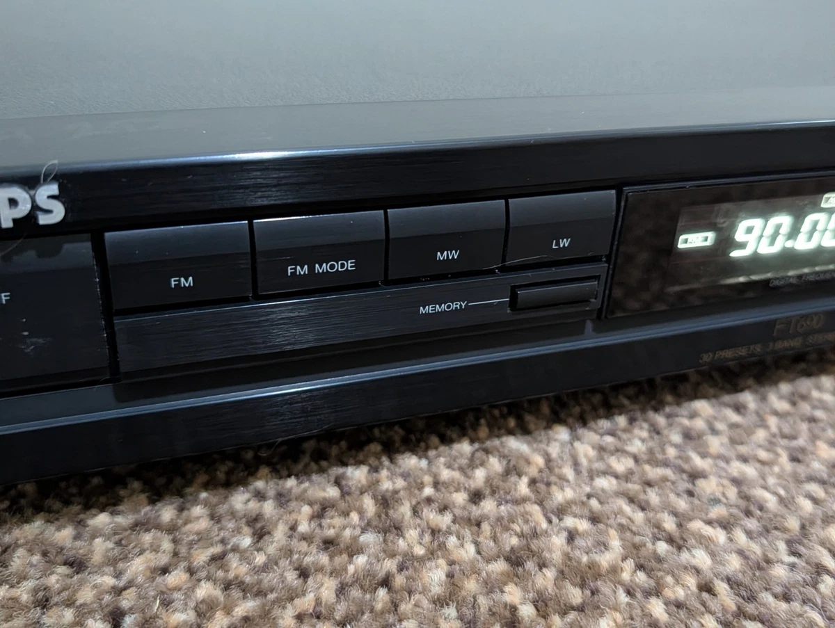 Sintonizador estéreo digital sintetizado vintage Philips FT690/05R AM FM HiFi separado