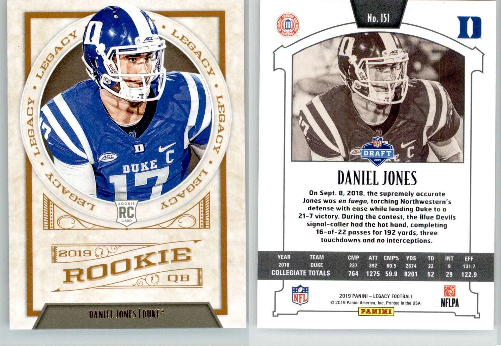 Daniel Jones trading card