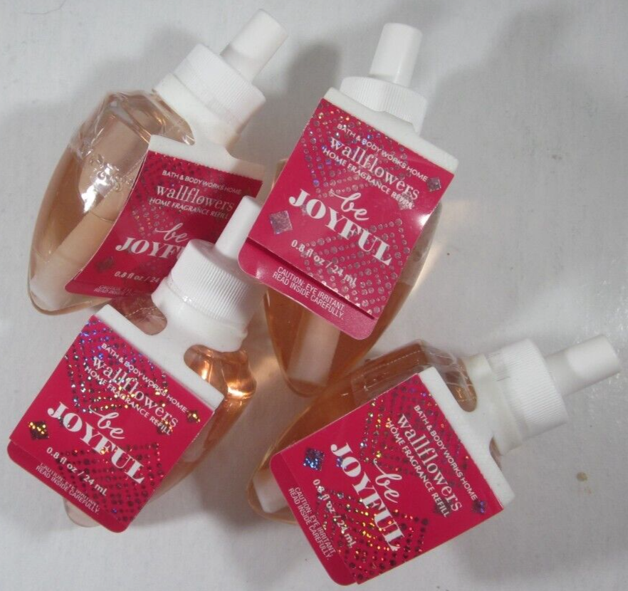 Bath & Body Works Wallflower Refill Bulbs 4-Pack Holiday Christmas Be Joyful Scent-image