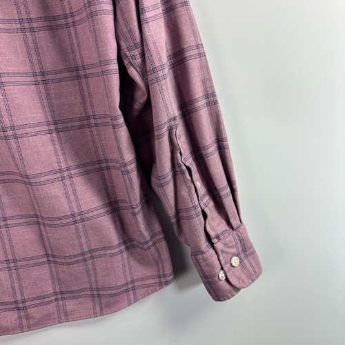 Camisa Charles Tyrwhitt Hombres Mediana Cuadros Manga Larga Calce Ajustado Informal Algodón - Imagen 10 de 13