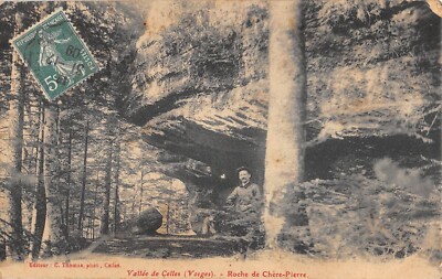 Old postcard 88 VALLEE DE ELLE ROCHE DE CHERE PIERRE