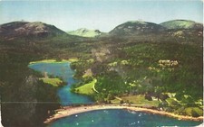 Maine Eyrie Summer Home of John D. Rockefeller Mount Desert Island Postcard
