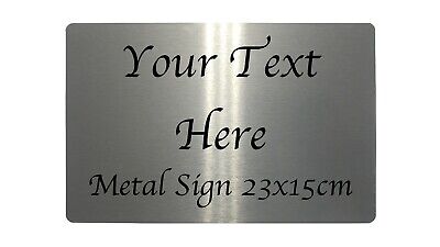 Year Metal Aluminium Plaque Sign Door Bar 23x15cm Custom Personalised Pub Name