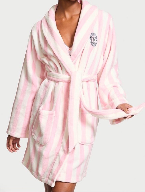 Striped Robe Peignoir Victoria Secret Amazon NEW NWT VICTORIA'S