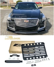 EOS Plate For 14-19 Cadillac CTS Front Bumper Tow Hook License Mount Bracket