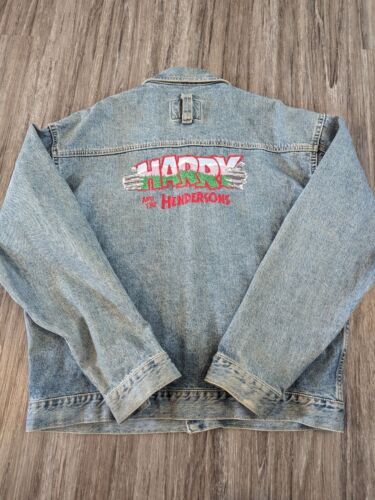 Vintage 1980s Harry And The Hendersons Original Movie Prop Used Crew Jean Jacket - Picture 2 of 23