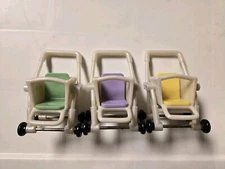 Lot Of 3 Vintage 2004 TYCO Baby Quints 5sie's Baby Doll Stroller Strollers 