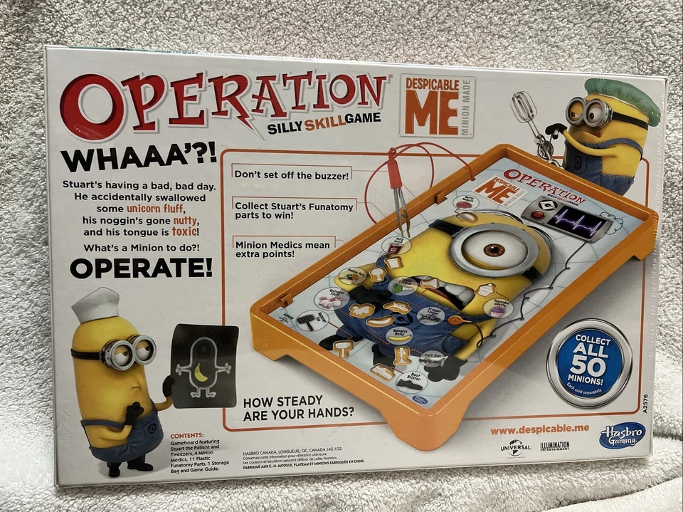 2013 Hasbro Despicable Me Operation Silly Skill Game Factory Sealed NIB - Image 4 of 4