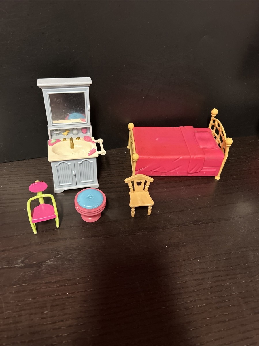 Fisher Price Dollhouse Toy Bathroom Vanity Sink Medicine Cabinet