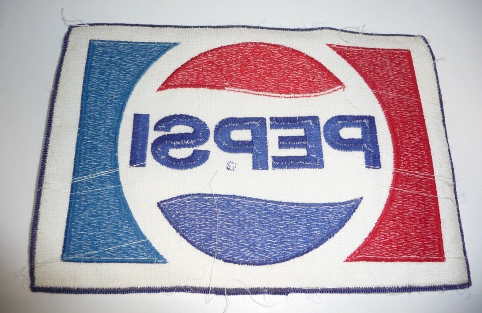 Pepsi Logo Large 9" X 6" Sew On Cloth Patch For Jacket New Old Stock - Image 2 of 2