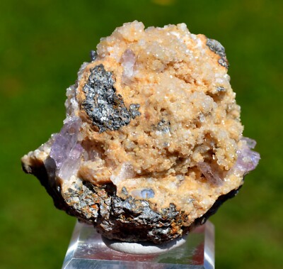 Amethyst & Calcite 160 grams - Osilo, Sassari Province, Sardinia, Italy