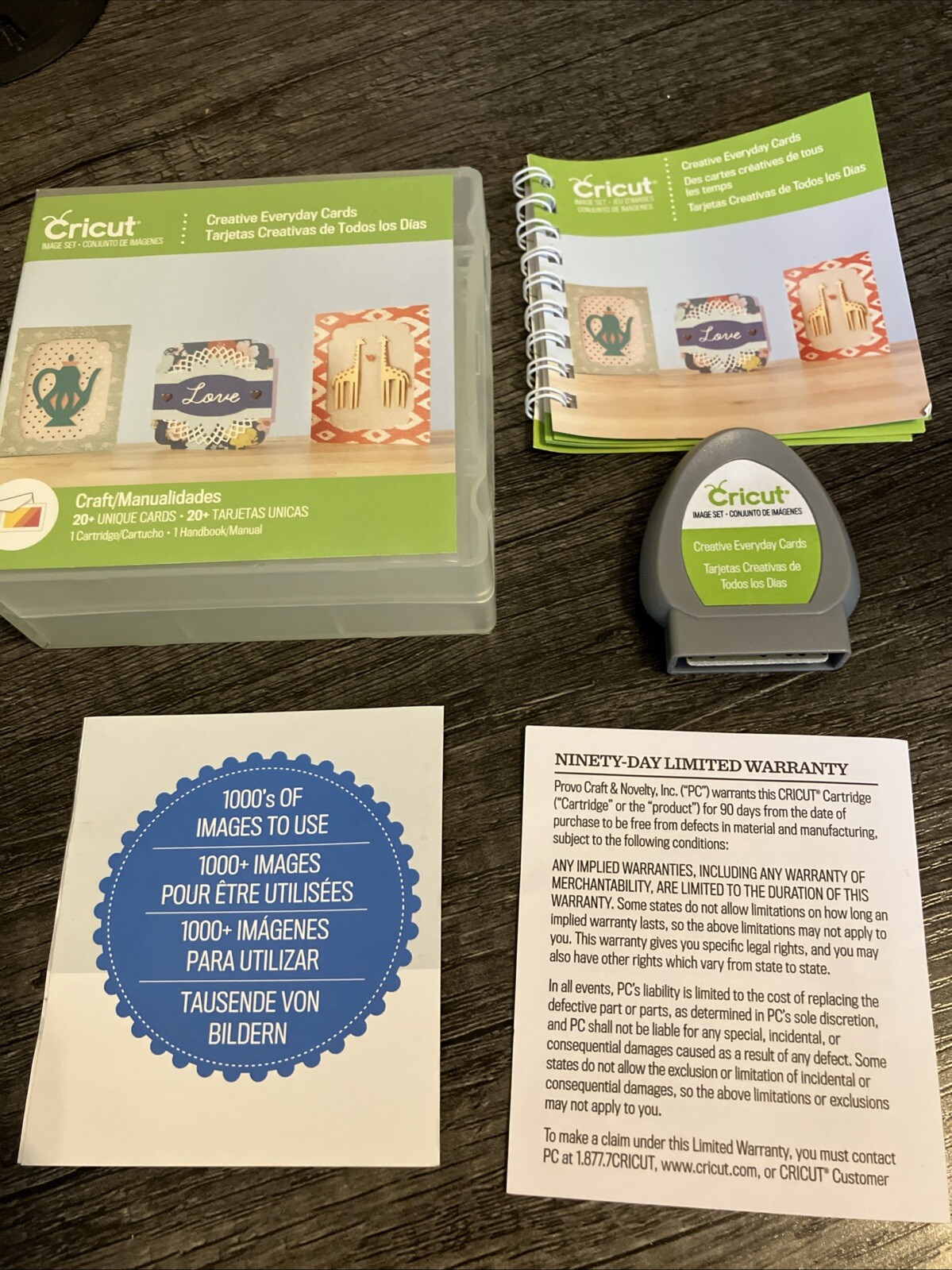 CRICUT Cartridge Creative Everyday Cards - Complete Set w/ Box