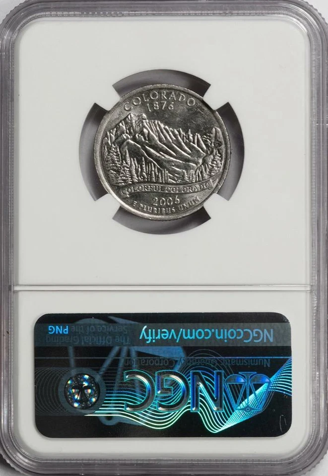 2006 D NGC MS63 Missing Clad Layer Colorado Quarter Mint Error Rare Date - Image 4 of 4