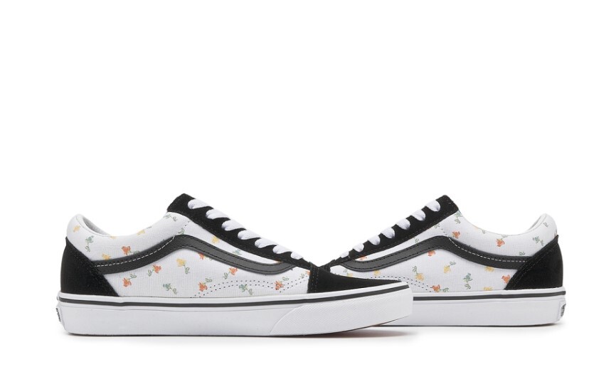 Brand New Vans Color U Floral White Shoes Canvas Mens Size 10 Create Your Color Flower Field Vans Authentic Shoes - Customized White  main image 4