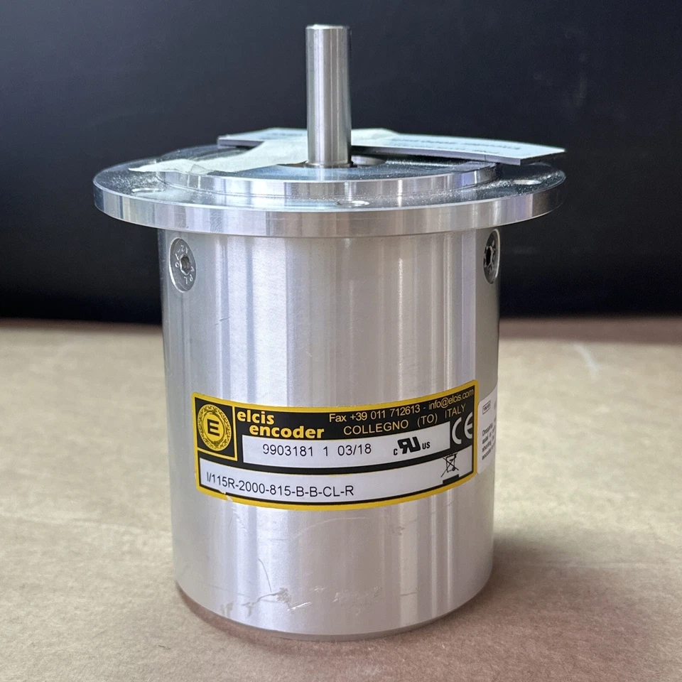NEW- Elcis I/115R-2000-815-B-B-CL-R Encoder 2000 Pulse Single Shaft || WARRANTY! - Image 2 of 4