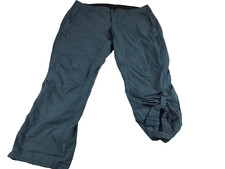 Kuhl Women 14 Short Splash Roll Up Legendary Pants Hiking Lightweight Blue 35x29