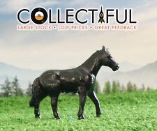VINTAGE LEAD TOY FIGURE - FARM ANIMAL - BLACK HORSE STALLION - BEAUTY   1169