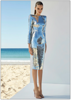 Full Silver Sequin Long Sleeve Midi Dress Sexy Bodycon Evening Party Outfit  | eBay