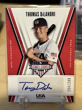 2019 Panini USA Baseball Stars and Stripes Thomas DiLandri Autograph /299