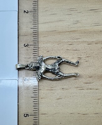 Deathnote Death Note Solid Sterling Silver Pendant Animated Ryuk