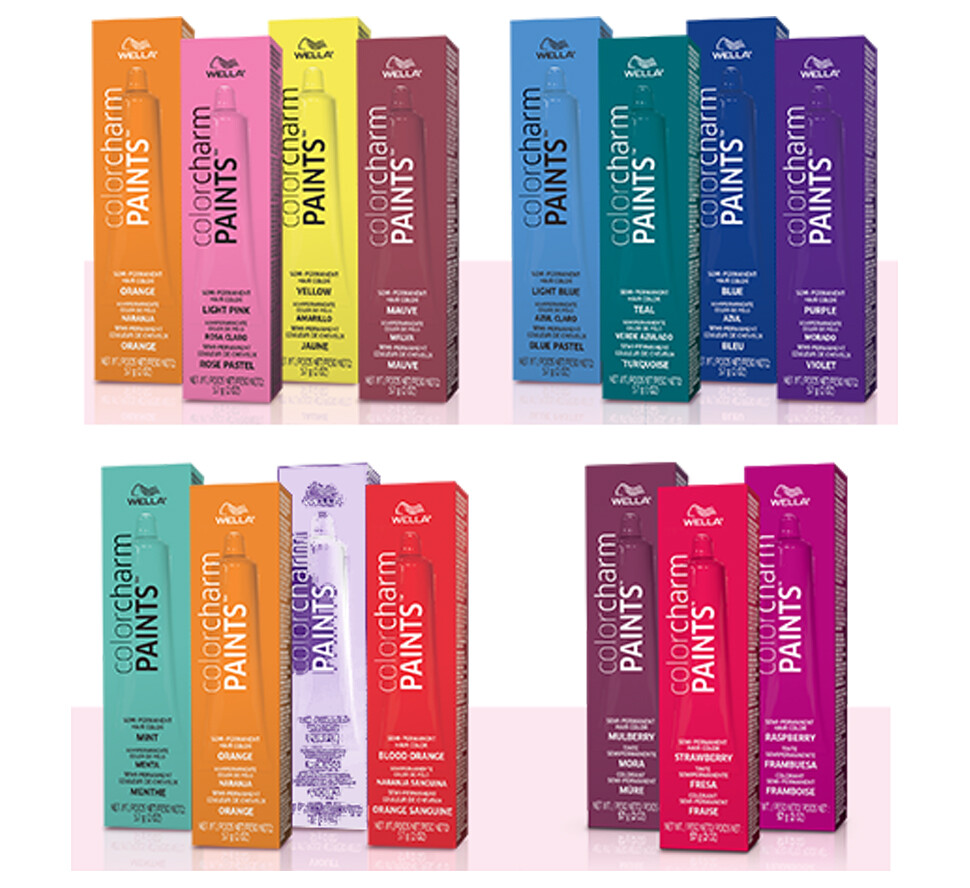 2pack) Wella Color Charm Paints Semi-Permanent Hair Color 2oz