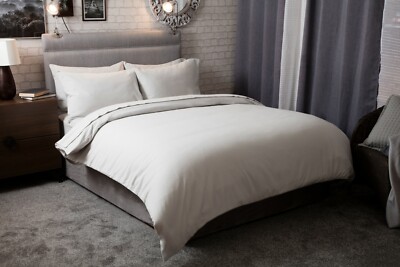 Belledorm 100% gebürstete Baumwolle Flanell Bettwäsche in grau alle Größen 175 g/m²