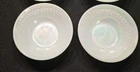 Federal 4 3/4 Glass Moonglow Pearl Iridescent Mid Century Dessert Bowls Set of 2