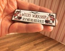  HALLOWEEN ~ WITCH'S WORKSHOP ~ DOLLHOUSE MINIATURE 