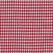 Babydoll Round Crib Gingham Dust Ruffles, Red