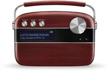 Saregama Carvaan Premium Hindi - Portable Music Player 5000 Songs Cherrywood Red