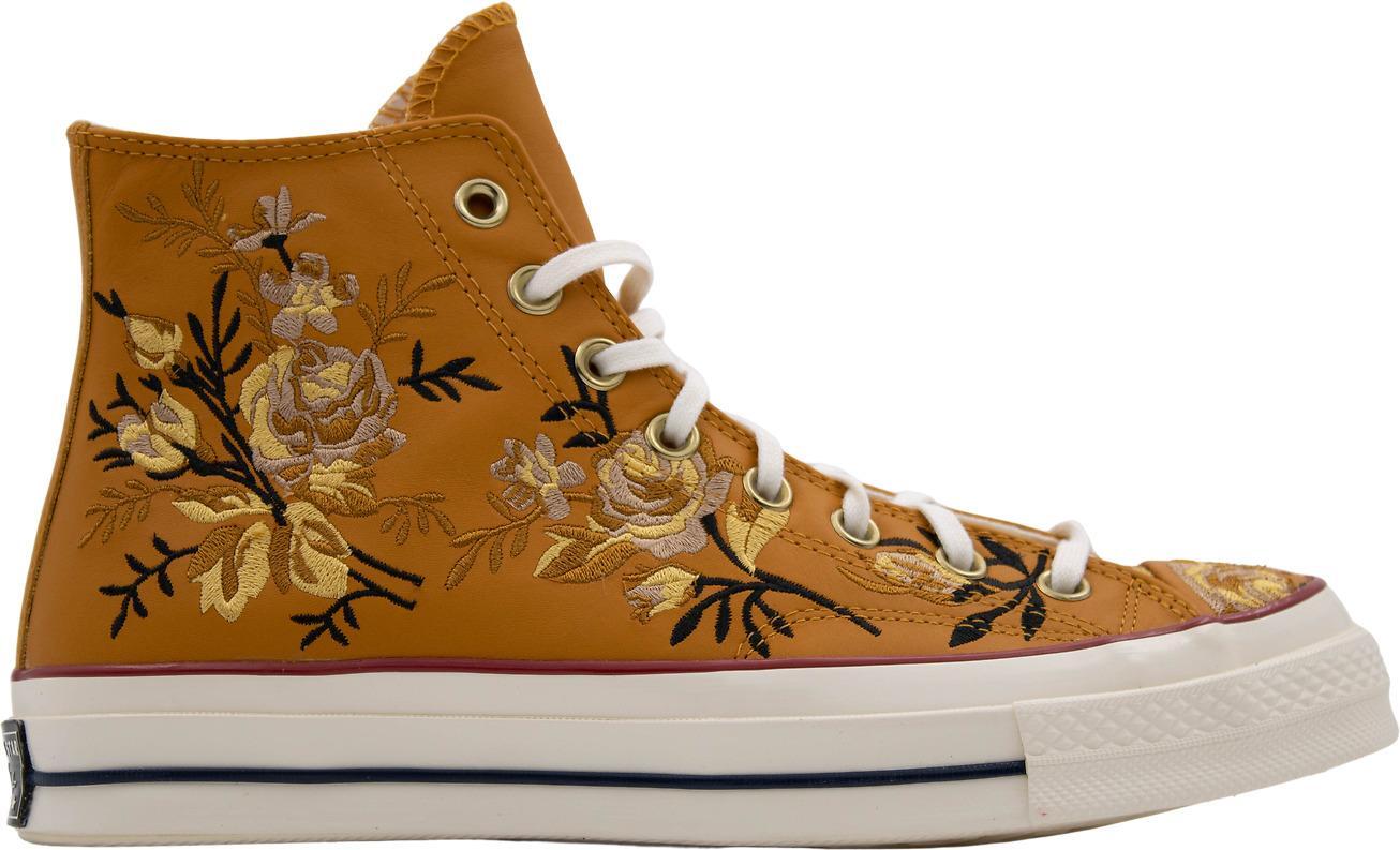 Sneakers Converse Floral Parkway Yellow Custom Embroidery Converse