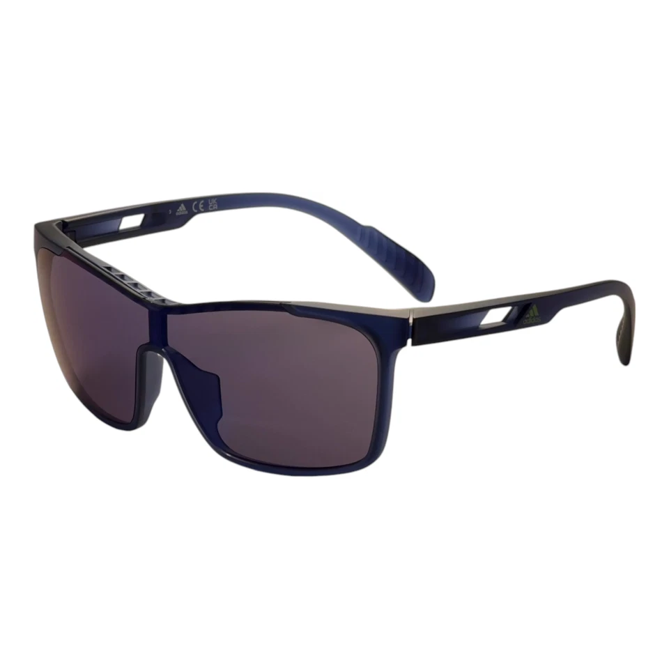 阿迪达斯男女通用 99 毫米哑光蓝色太阳镜 SP0019-91V-00