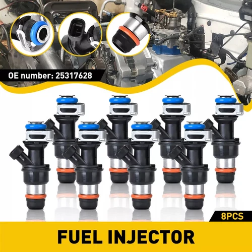 8 New Upgrade Fuel Injector for 2003 2004 2005 2006 2007 Hummer H2 6.0L 25317628 - Picture 1 of 10